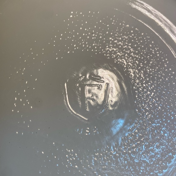 Federal 8” Orange Flowers milkglass mixing bowl - Picture 3 of 5